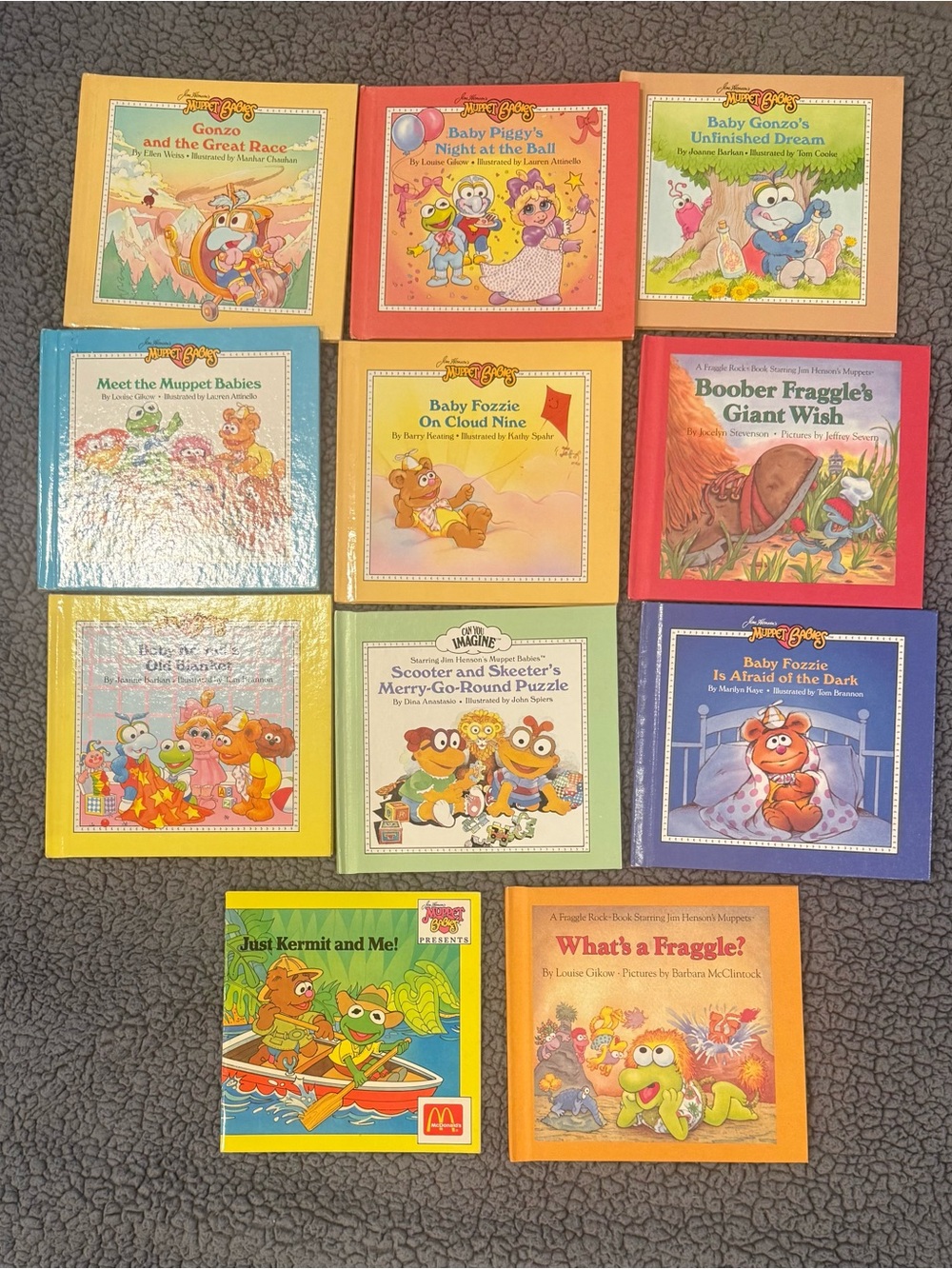 Lot of 11 Muppet and Fraggle Rock Books